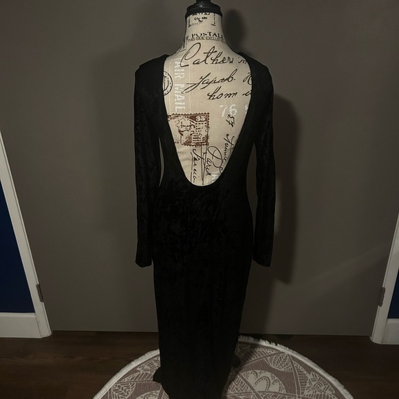 Ralph Lauren Dresses & Skirts - Elegant Black Velvet Long Sleeve Dress